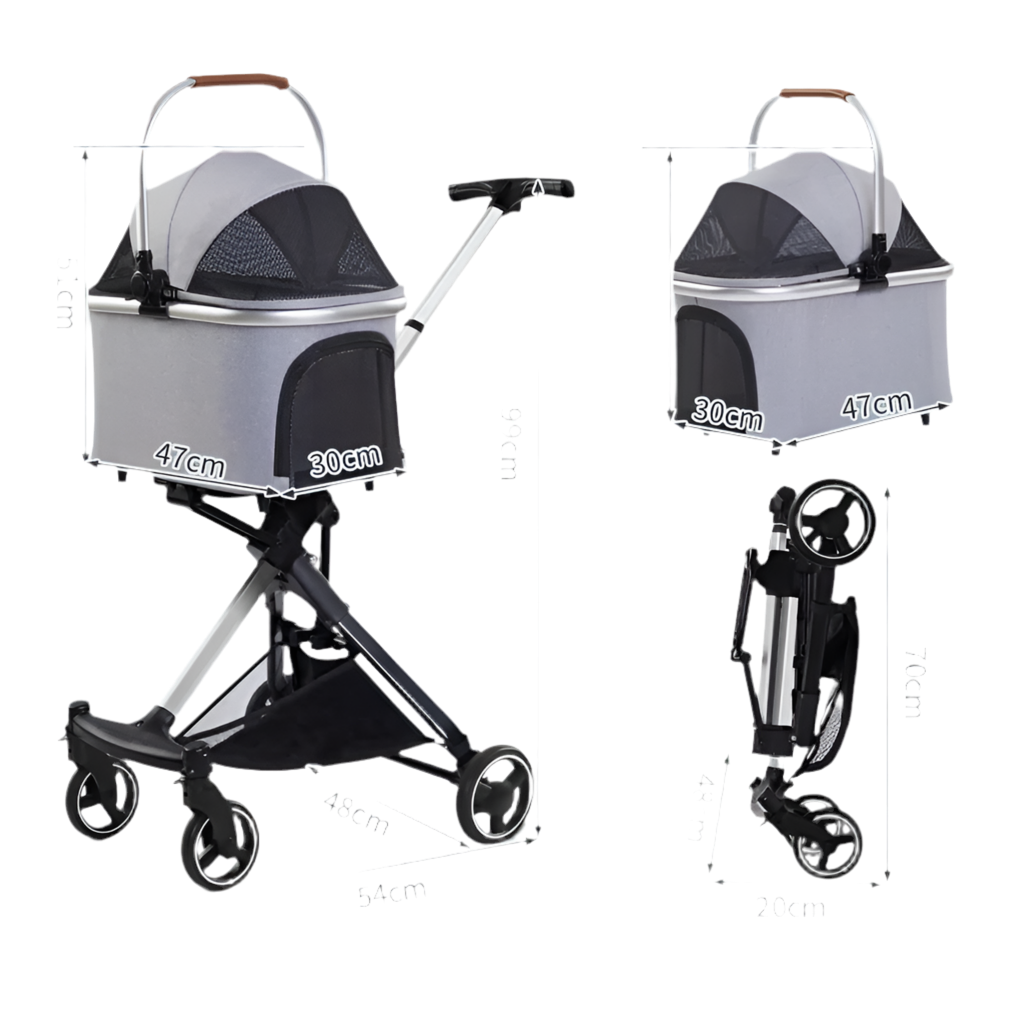 2-in-1 Luxury Pet Stroller