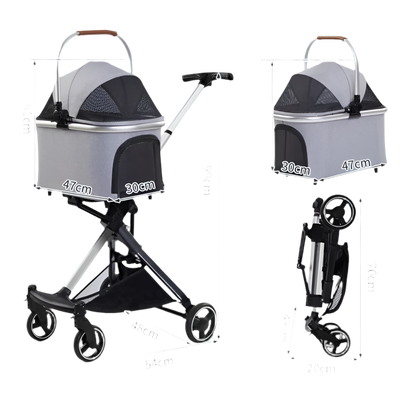 2-in-1 Luxury Pet Stroller