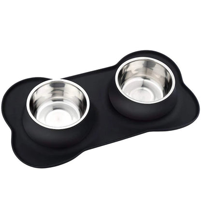 Stainless Steel Double Pet Bowl