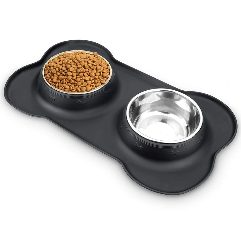 Stainless Steel Double Pet Bowl