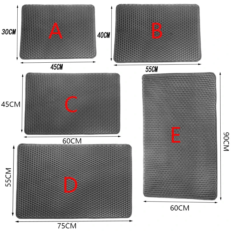 Double-Layer Cat Litter Mat