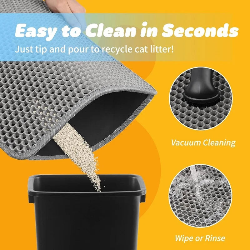 Double-Layer Cat Litter Mat