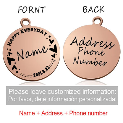 Custom Personalized Cat & Dog ID Tag