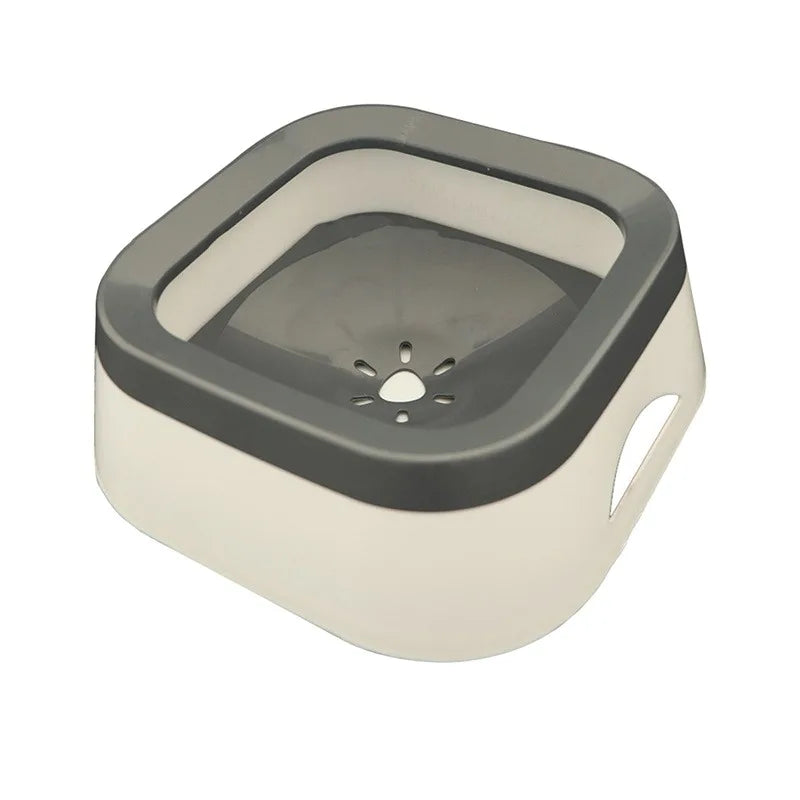 1L Anti-Splash Water Bowl for Dogs & Cats - Large Capacity Drinking Bowl