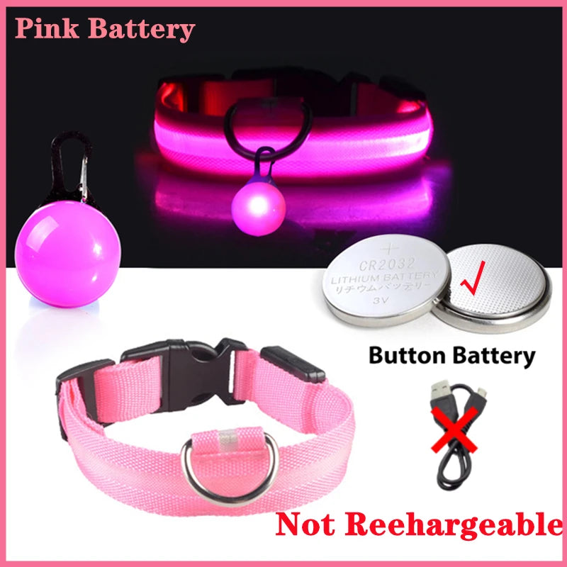 USB Charging Glowing Collar With Pendant