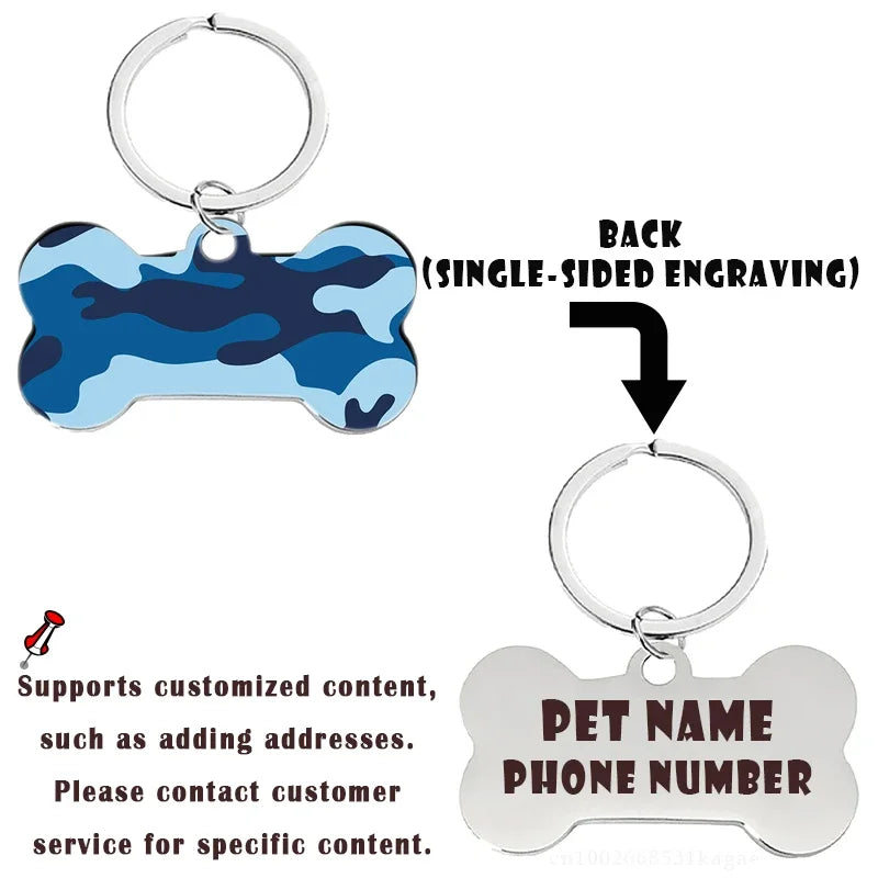 Personalized Bone-Shaped Pet ID Tag