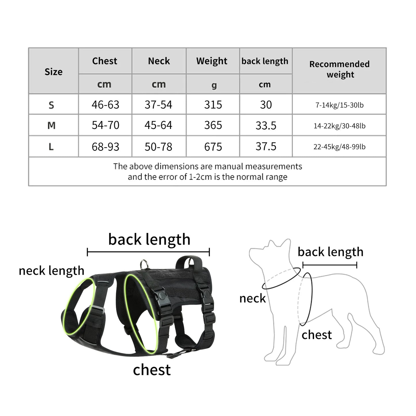 Large Dog Soft Adjustable Harness