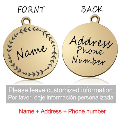 Custom Personalized Cat & Dog ID Tag