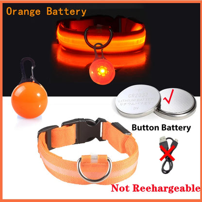 USB Charging Glowing Collar With Pendant