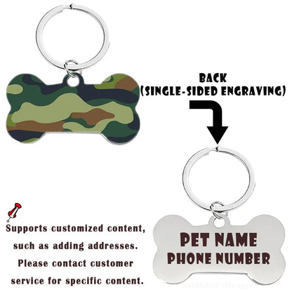 Personalized Bone-Shaped Pet ID Tag