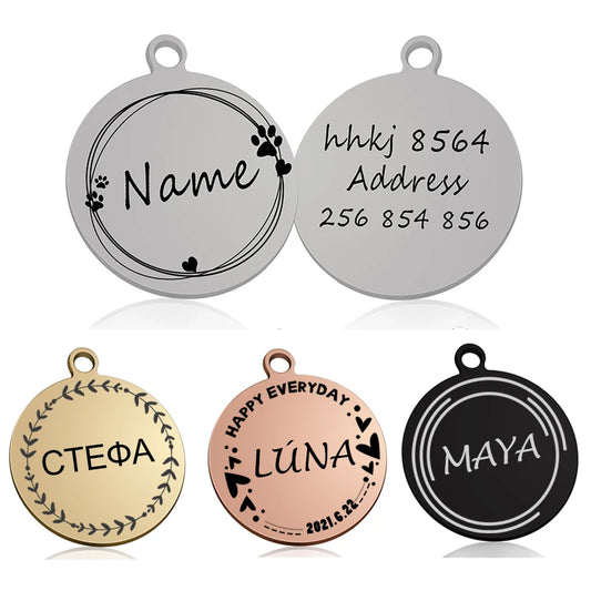 Custom Personalized Cat & Dog ID Tag