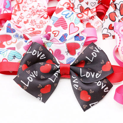 10-Pack Valentine's Dog Bowties