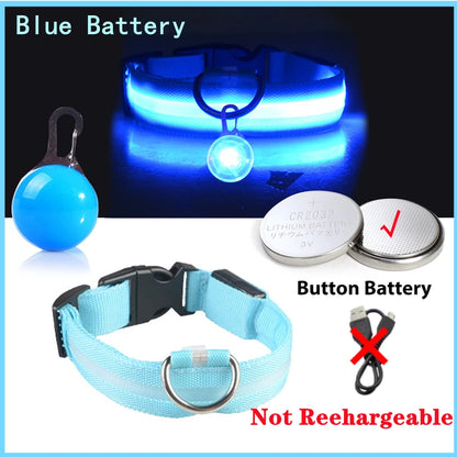 USB Charging Glowing Collar With Pendant