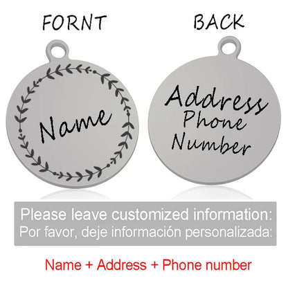 Custom Personalized Cat & Dog ID Tag