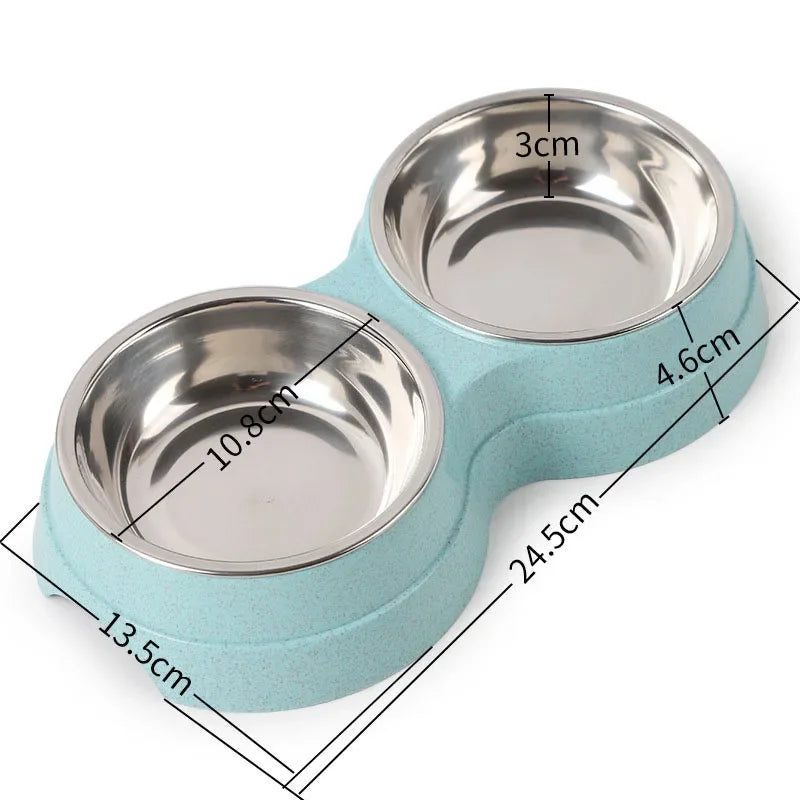 Double Pet Bowls