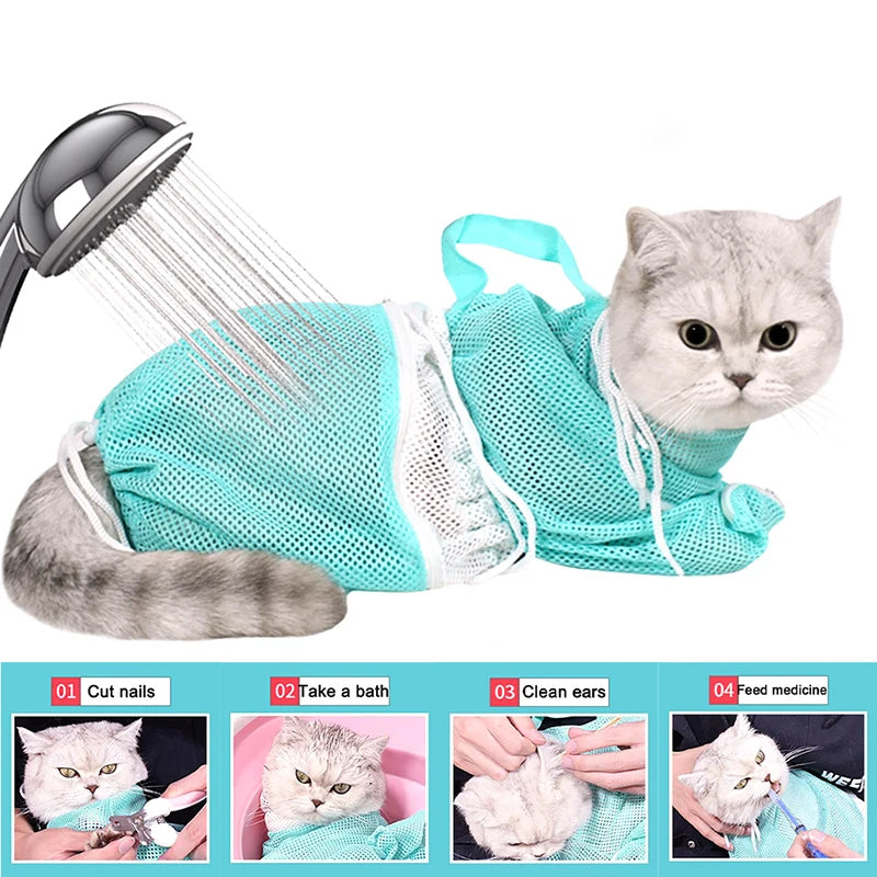 Cat Grooming Shower Bag