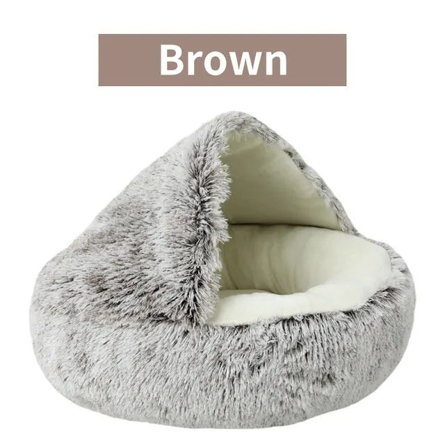 Soft Plush Round Cat Bed