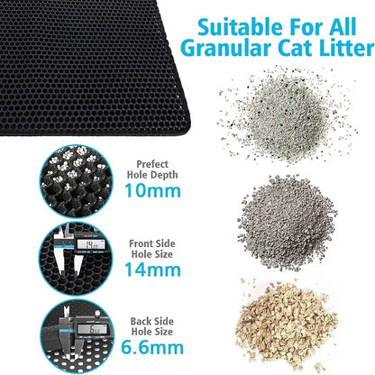 Double-Layer Cat Litter Mat