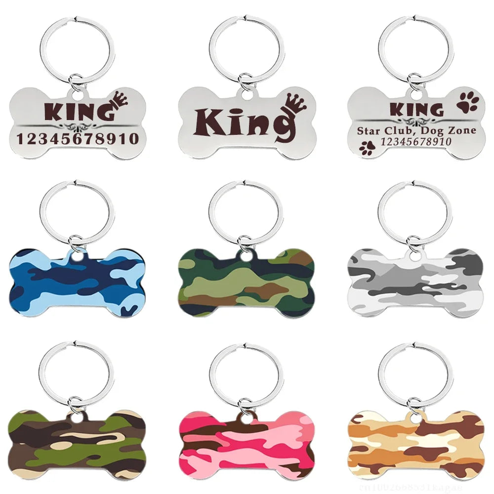 Personalized Bone-Shaped Pet ID Tag