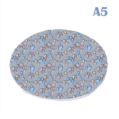 Double-sided Round Dog Bed Mat