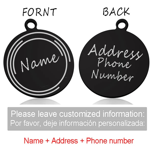 Custom Personalized Cat & Dog ID Tag