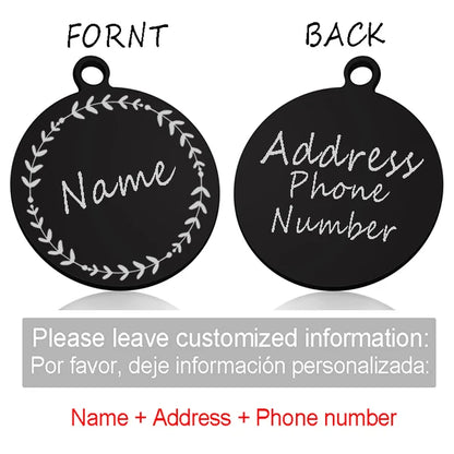 Custom Personalized Cat & Dog ID Tag