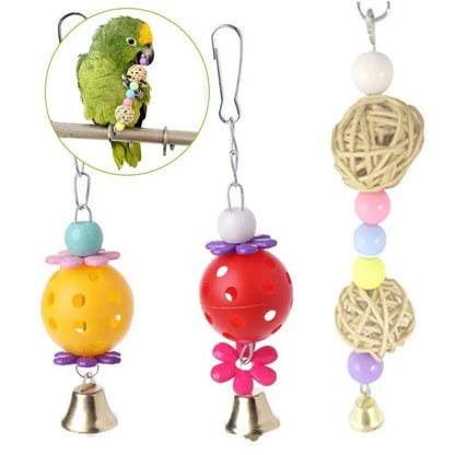 13pcs Bird Toys Chewable Parrot Bird