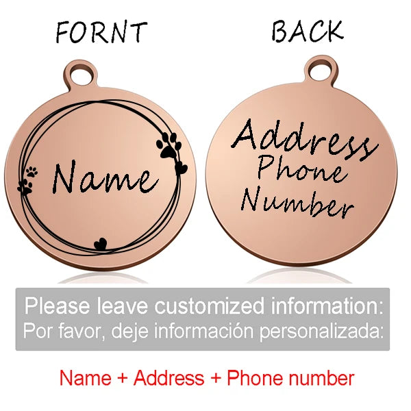 Custom Personalized Cat & Dog ID Tag