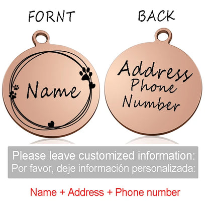 Custom Personalized Cat & Dog ID Tag