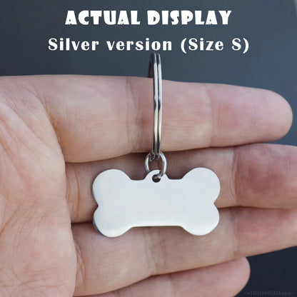 Personalized Bone-Shaped Pet ID Tag