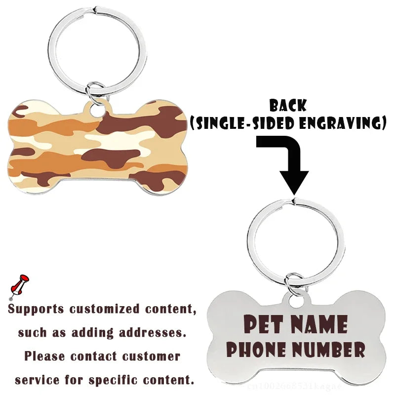 Personalized Bone-Shaped Pet ID Tag