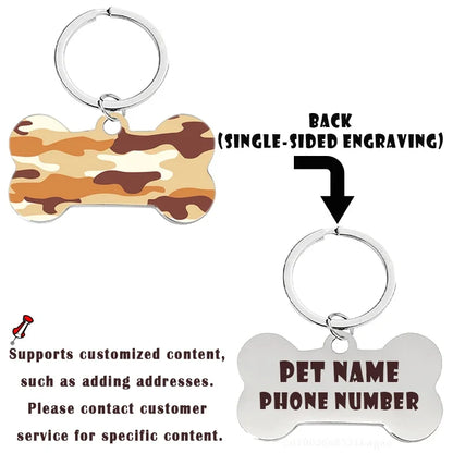 Personalized Bone-Shaped Pet ID Tag