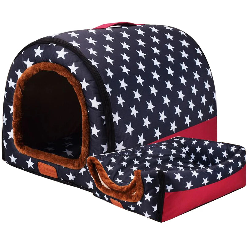 Comfortable Print Foldable Pet Bed