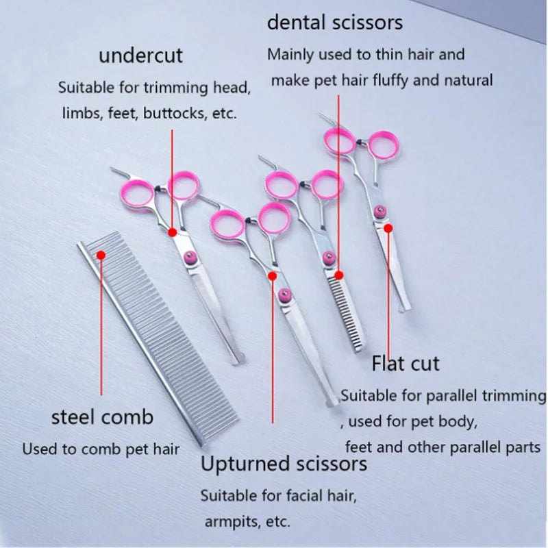 Pet Grooming Scissors Kit