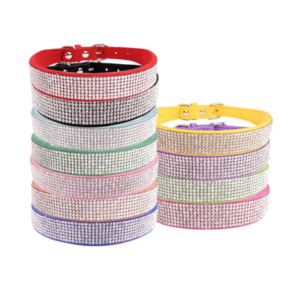 Dog Collar with Crystal Glitter Rhinestones