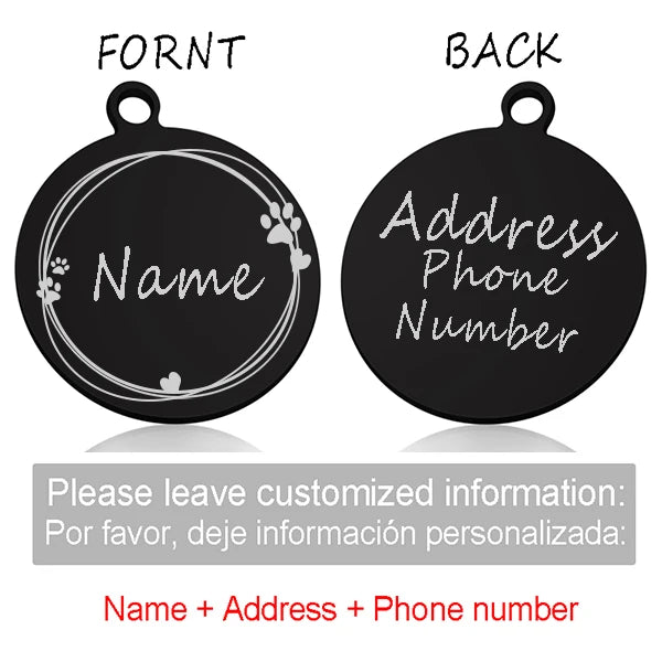 Custom Personalized Cat & Dog ID Tag