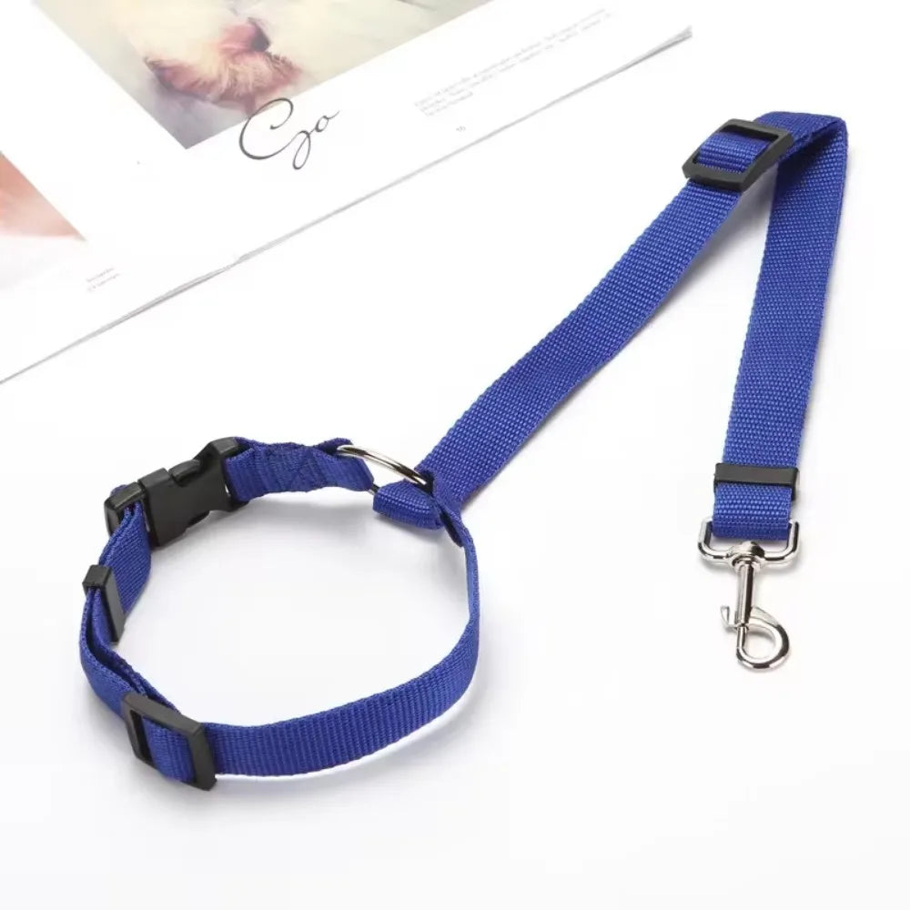 Two-in-One Pet Car Seat Belt & Leash