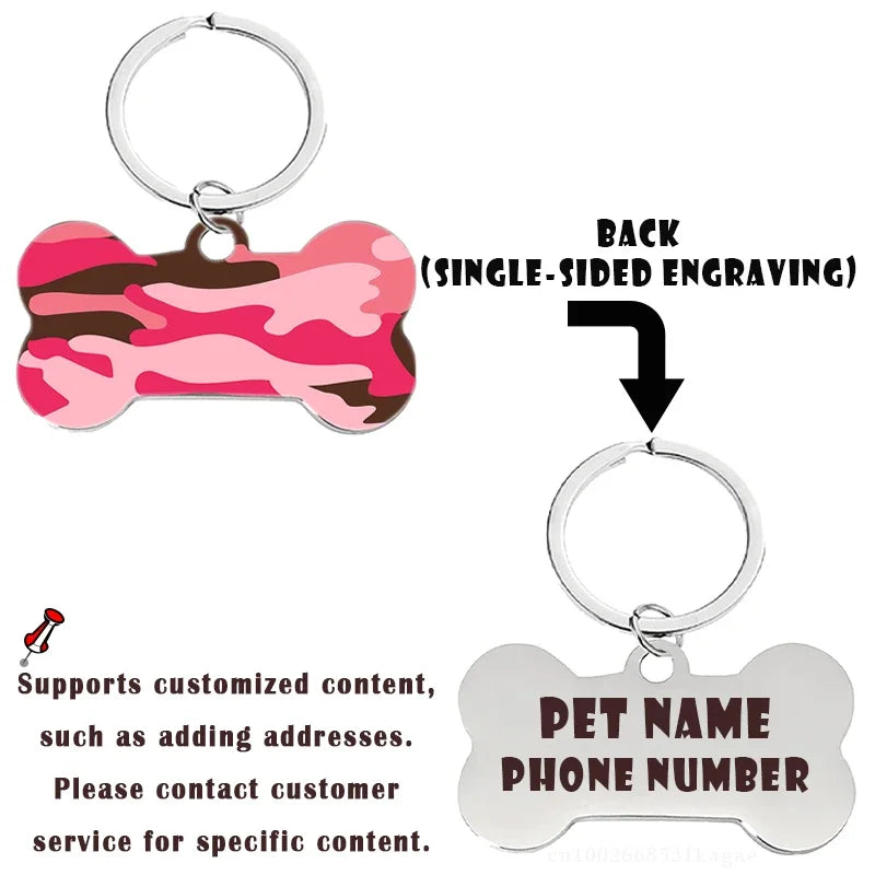 Personalized Bone-Shaped Pet ID Tag