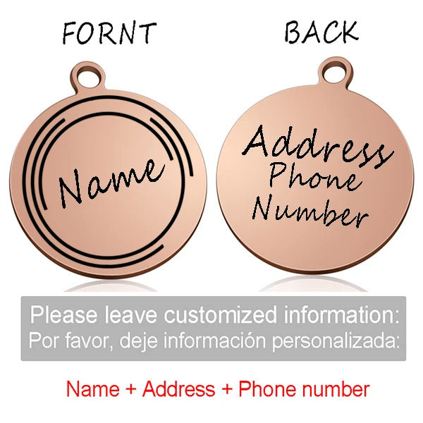 Custom Personalized Cat & Dog ID Tag