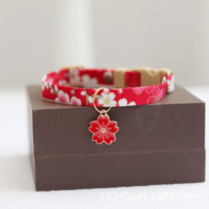 Japanese Sakura Dog Choker