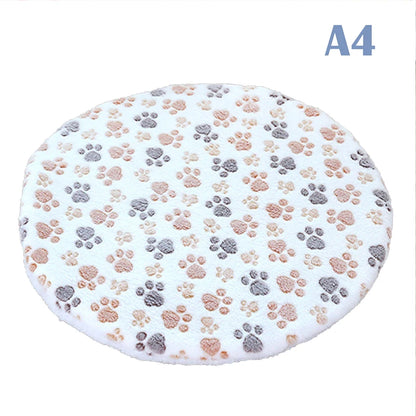 Double-sided Round Dog Bed Mat