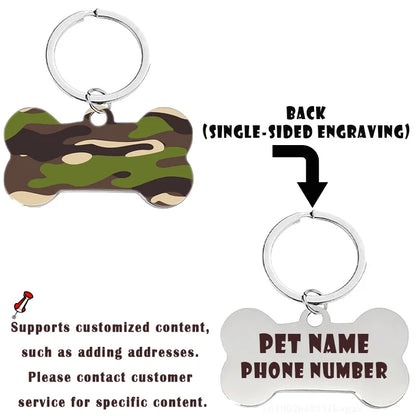 Personalized Bone-Shaped Pet ID Tag