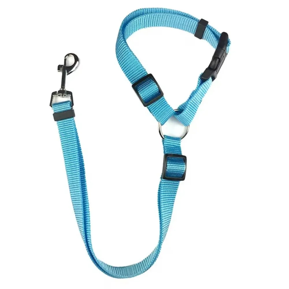 Two-in-One Pet Car Seat Belt & Leash