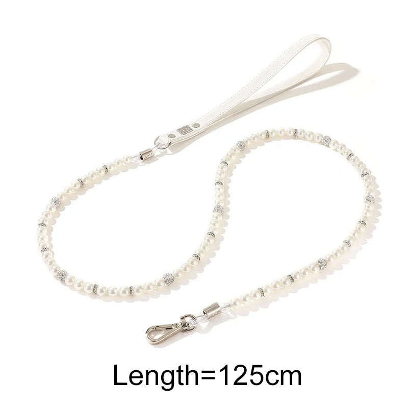 Pearl Dog Collar & Leash Set